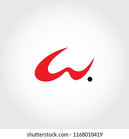 W Letter Vector Abstract Logo Design Elements