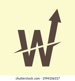 Diseño vectorial de letras W para su empresa