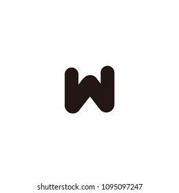 w letter vector logo