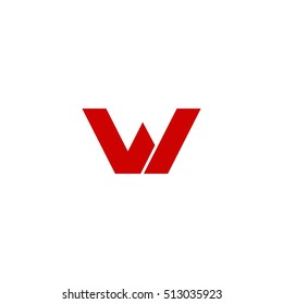 w letter vector logo