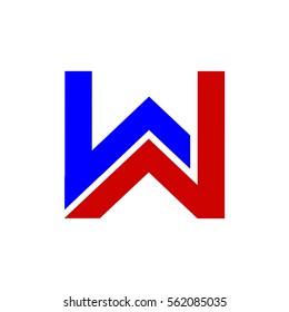 w letter vector logo