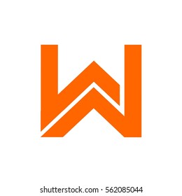 w letter vector logo