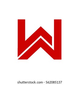 w letter vector logo