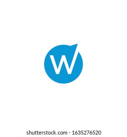 W letter vector logo abstract