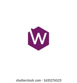 W letter vector logo abstract