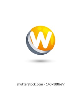 W LETTER VECTOR LOGO APHABET ICON