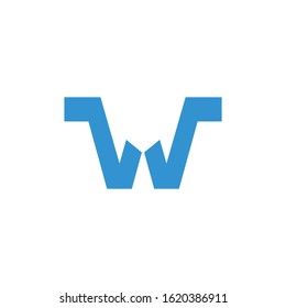 w letter vector logo design