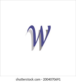 W letter vector logo design