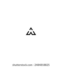 w a letter vector logo design
