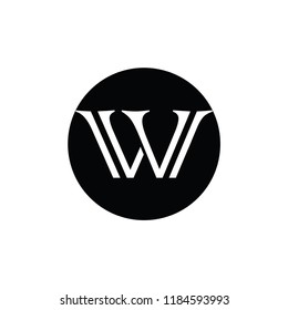 w letter vector logo. vv letter vector logo