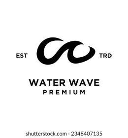 w letter water initial design template illustration