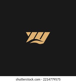 W Letter Wave Logo Template Illustration Design. W Icon Vector