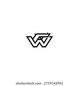 W letter and weapon logo idea.
