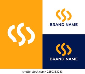 W letter WS logo vector icon