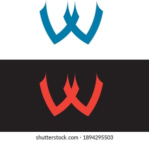 W letterlogo kreatives Logo nur für Ihr Unternehmen