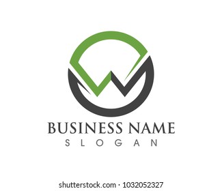 W letters business logo and symbols template
