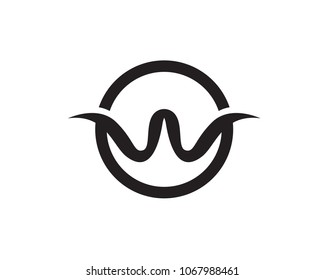 W letters business logo and symbols template
