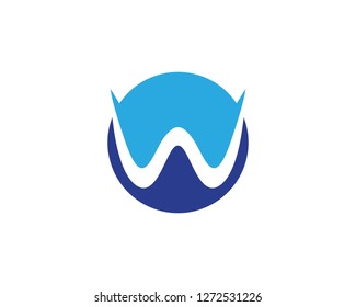 W letters business logo and symbols template
