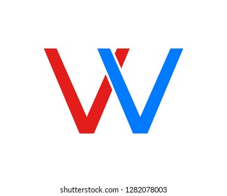 W letters business logo and symbols template
