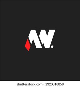 A W letters Joint logo icon vector template.
