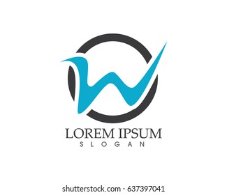 W letters logo