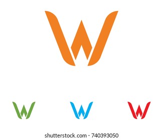 w letters logo and symbols