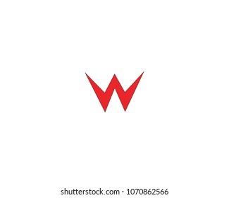 w logo busines template vector icon