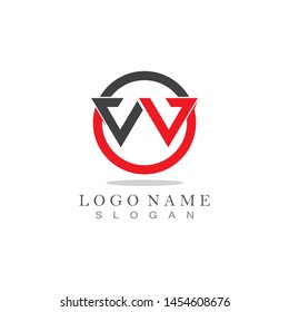 W Logo Business Template Vector icon