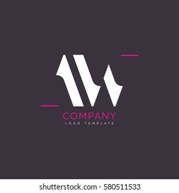 A W logo design