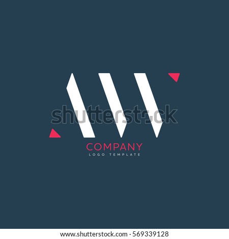 A W logo design for Corporate 