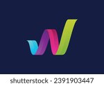 W Logo Design, Letter W Logo Template, Abstract W Monogram 