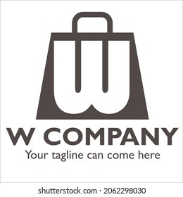 W logo design on Cleaning and Maintenance theme