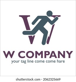 W logo design on Game and Recreational theme