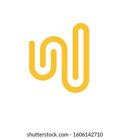 w logo design simple modern template