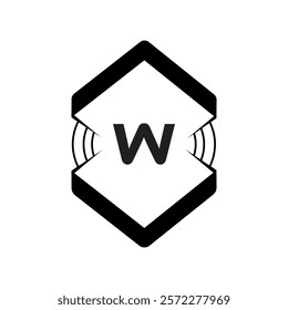 W logo design, W simple and modern logo. W luxurious alphabet design home and city style logo design
