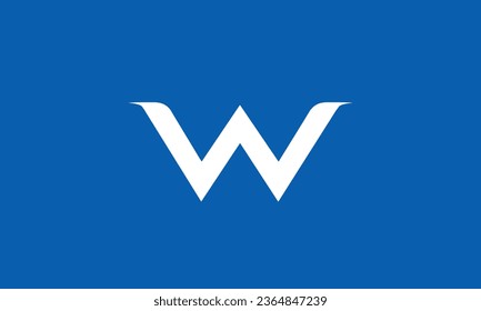 Diseño y plantilla de logotipo W