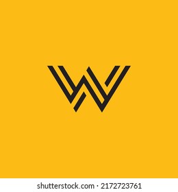 W Logo Design and template. Creative W icon initials based Letters in vector.