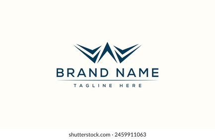 W logo Design Template Vector Graphic Branding Element.