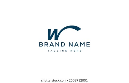 W logo Design Template Vector Graphic Branding Element.