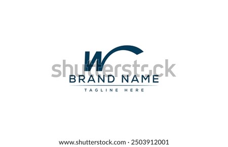 W logo Design Template Vector Graphic Branding Element.