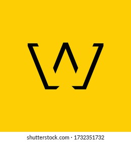 W logo design, W Vector letter.