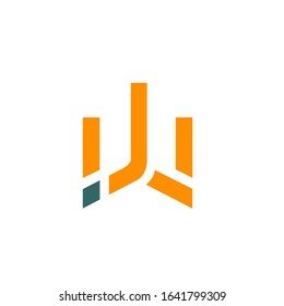 Plantilla de signo vectorial de diseño de logotipo W