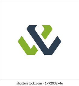 W logo design vector sign