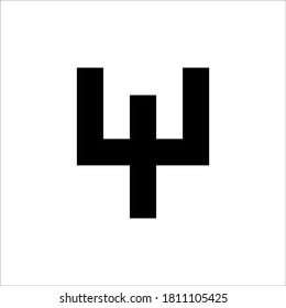 W logo design vector sign