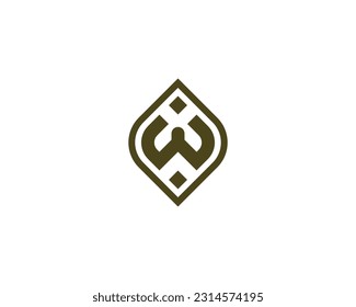 W logo design vector template