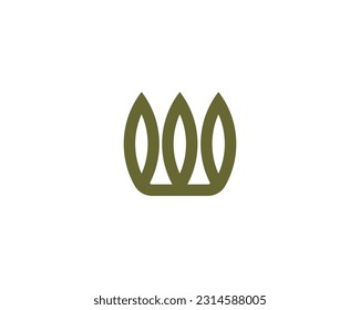 W logo design vector template