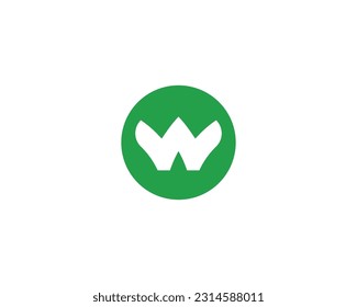 W logo design vector template