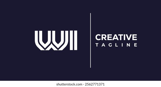W and I logo design. WI abstract Letters Logo Monogram. This logo design is the process of creating a visual symbol that represents a brand, company, or individual.