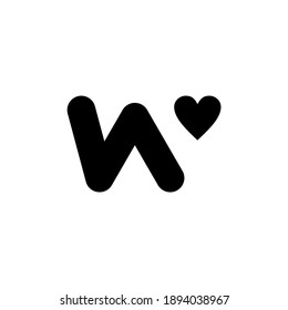 w logo designs with love 