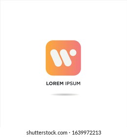 w logo icon corporate logo premium classy logo